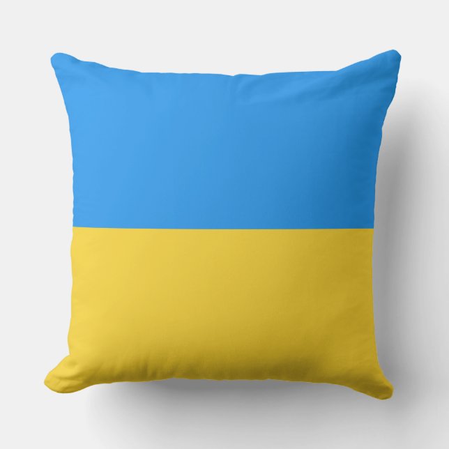 Ukraine flag throw pillow (Front)