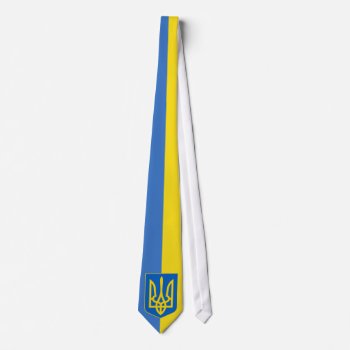 Ukraine Flag Tie by GrooveMaster at Zazzle