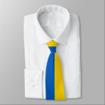 Ukraine Flag Ties<br><div class="desc">Modern and minimal neck tie with Flag of Ukraine featuring yellow and blue stripes. These Ukraine ties are fully customizable: create your own unique gift easily choosing any color, adding text, photo, clipart and graphic design elements. Open the Zazzle design editor and discover beautiful patriotic travel photos and flags of...</div>