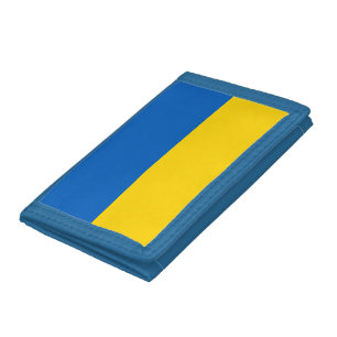 Ukraine flag tri-fold wallet