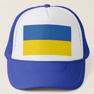 UKRAINE-FLAG TRUCKER HAT