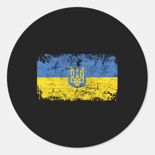 Ukraine Flag Ukraine Classic Round Sticker