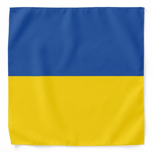 Ukraine Flag, Ukrainian Country Patriotic Gift Bandana (Front)