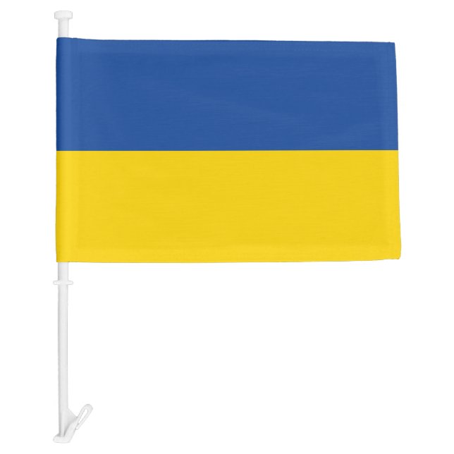 Ukraine Flag, Ukrainian Country Patriotic Gift Car Flag (Front)