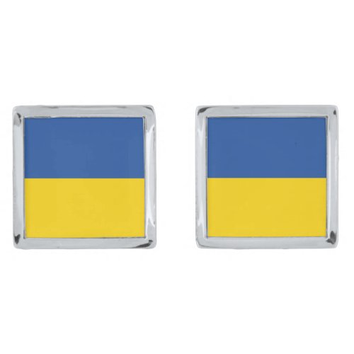 Ukraine Flag Ukrainian Country Patriotic Gift Cufflinks