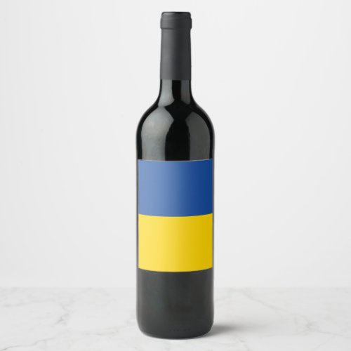 Ukraine Flag Ukrainian Country Patriotic Gift Wine Label