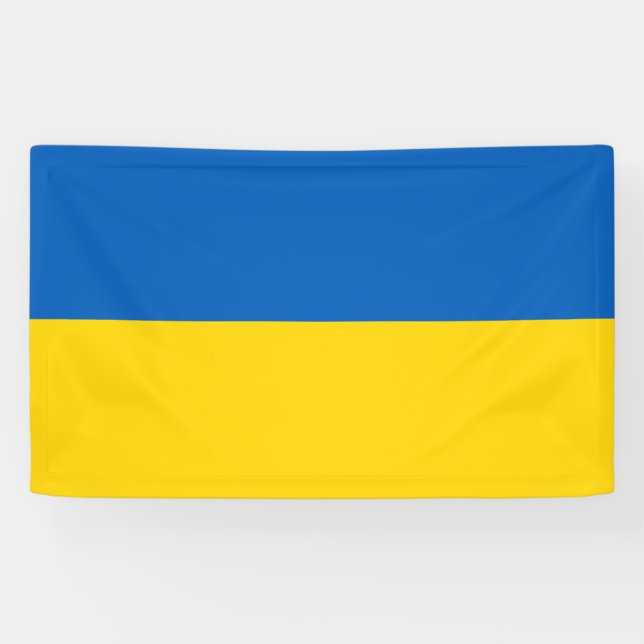 Ukraine Flag Ukrainian Patriotic Banner (Horizontal)