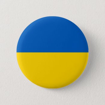 Ukraine Flag Ukrainian Patriotic Button by YLGraphics at Zazzle