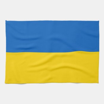 Ukraine Flag Ukrainian Patriotic Kitchen Towel by YLGraphics at Zazzle