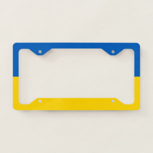 Ukraine Flag Ukrainian Patriotic License Plate Frame
