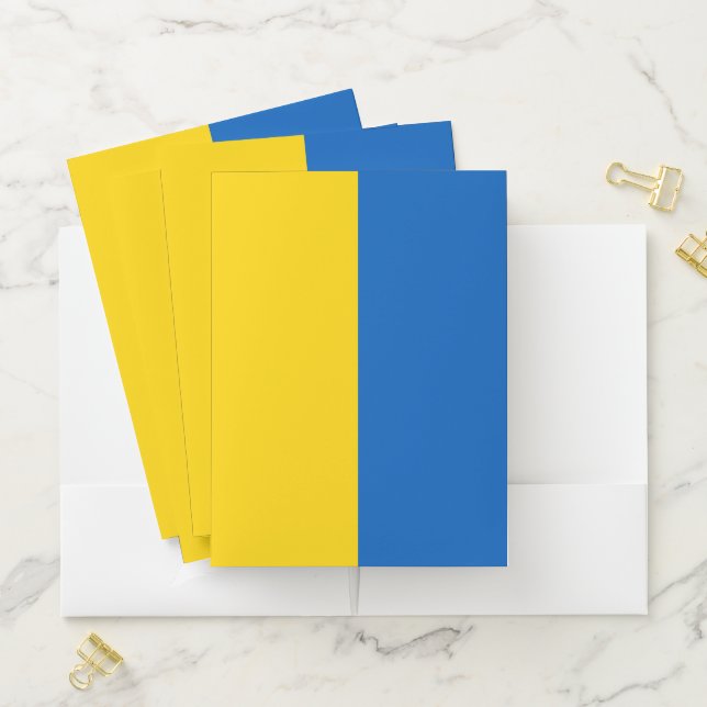 Ukraine Flag Ukrainian Patriotic Pocket Folder (In Situ)