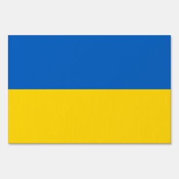 Ukraine Flag Ukrainian Patriotic Sign by YLGraphics at Zazzle