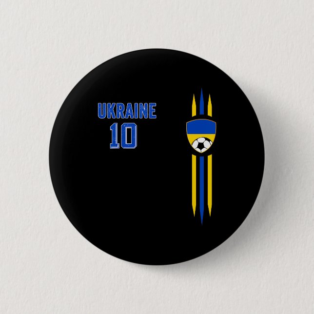 Ukraine Flag Ukrainian Pride Lovers 6  Button (Front)