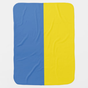 Ukraine Flag, Ukrainian Slava Ukraini Слава Україн Baby Blanket