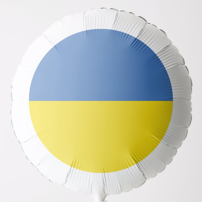 Ukraine Flag, Ukrainian Slava Ukraini Слава Україн Balloon (Front)