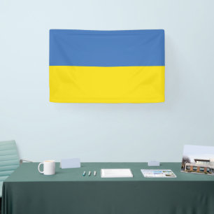 Ukraine Flag, Ukrainian Slava Ukraini Слава Україн Banner