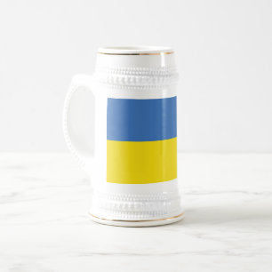 Ukraine Flag, Ukrainian Slava Ukraini Слава Україн Beer Stein
