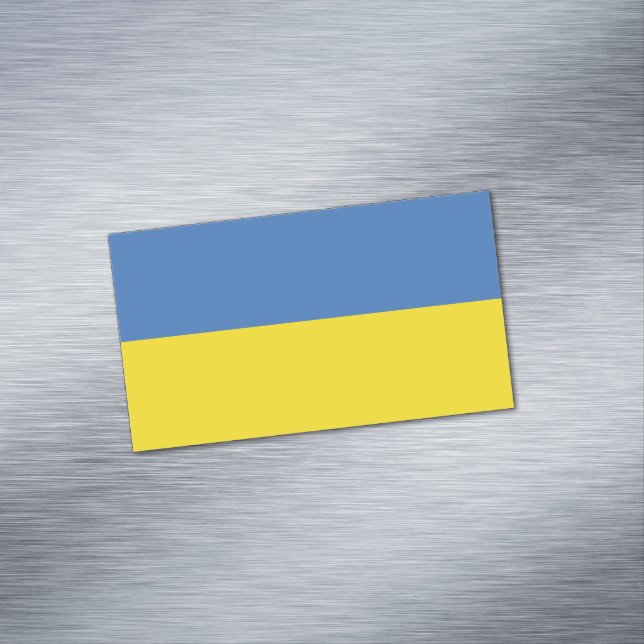 Ukraine Flag, Ukrainian Slava Ukraini Слава Україн Business Card Magnet (In Situ)
