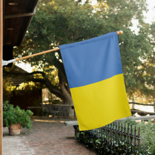 Ukraine Flag, Ukrainian Slava Ukraini Слава Україн House Flag