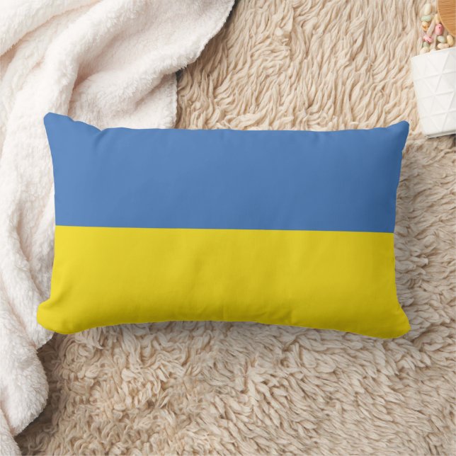Ukraine Flag, Ukrainian Slava Ukraini Слава Україн Lumbar Pillow (Blanket)