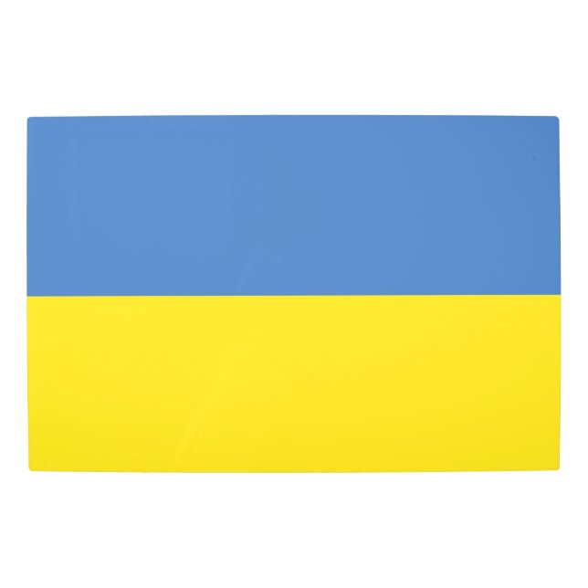 Ukraine Flag, Ukrainian Slava Ukraini Слава Україн Metal Print (Front)
