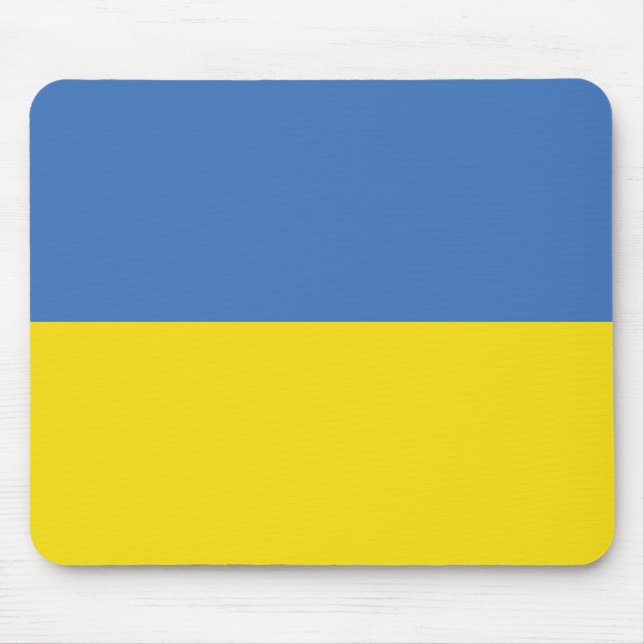 Ukraine Flag, Ukrainian Slava Ukraini Слава Україн Mouse Pad (Front)