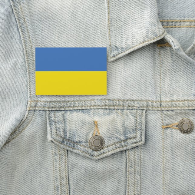Ukraine Flag, Ukrainian Slava Ukraini Слава Україн Name Tag (In Situ)