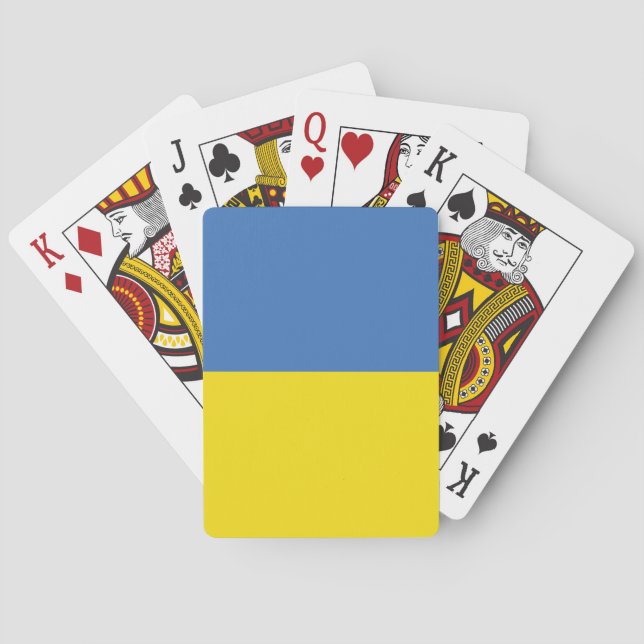 Ukraine Flag, Ukrainian Slava Ukraini Слава Україн Poker Cards (Back)
