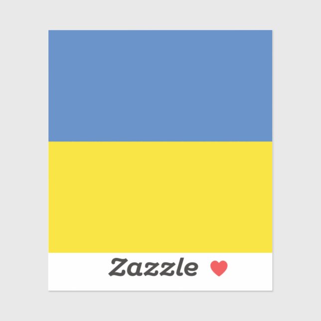 Ukraine Flag, Ukrainian Slava Ukraini Слава Україн Sticker (Sheet)