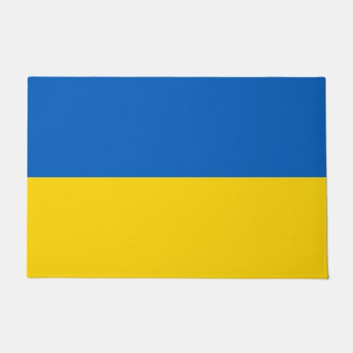 Ukraine Flag Ukrainian Support Blue Yellow Doormat