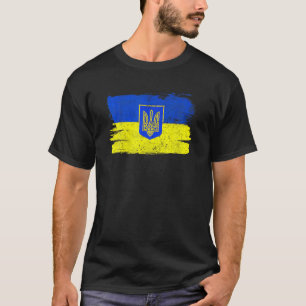 Ukraine Flag Ukrainian Support Friendship Peace Vi T-Shirt