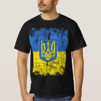 UKRAINE Flag Vintage Men Women Kids UKRAINE T-Shirt
