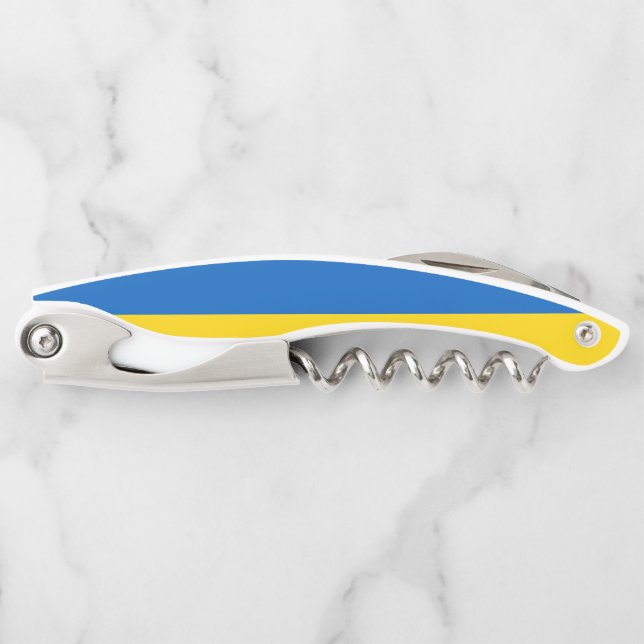 Ukraine flag waiter's corkscrew (Front)