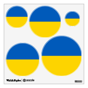 Ukraine flag wall decal