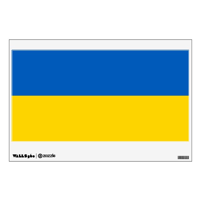 Ukraine Flag Wall Decal (Front)