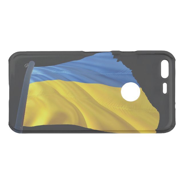 Ukraine Flag - War, Politics, Suffering Uncommon Google Pixel Case (Back (Horizontal))