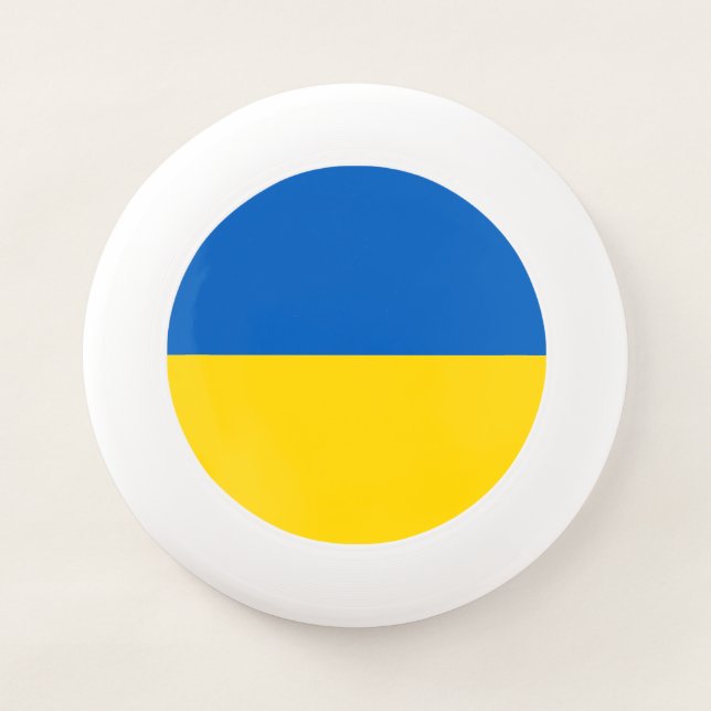 Ukraine flag Wham-O frisbee (Front)