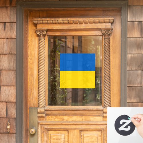 Ukraine flag window cling