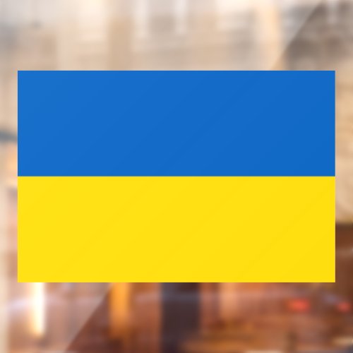 Ukraine Flag Window Cling