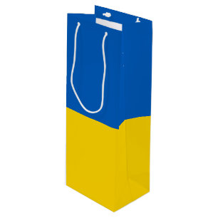 Ukraine flag wine gift bag