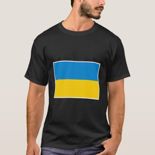 Ukraine Flag With Ukrainian National Colors T_Shirt