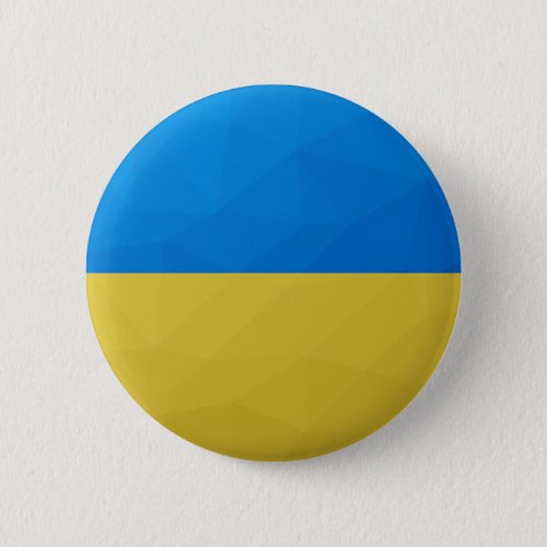 Ukraine flag yellow blue geometric pattern mesh button