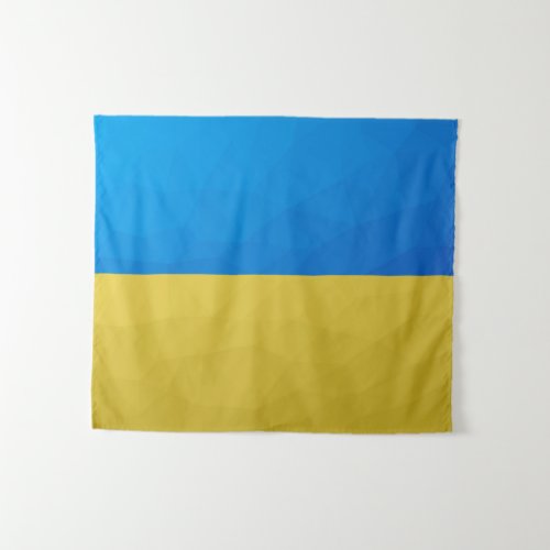 Ukraine flag yellow blue geometric pattern mesh tapestry