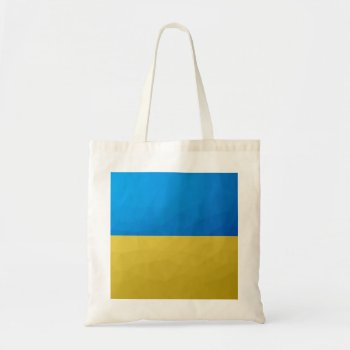 Ukraine Flag Yellow Blue Geometric Pattern Mesh Tote Bag by PLdesign at Zazzle