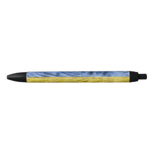 Ukraine flag yellow blue wood texture pattern pen