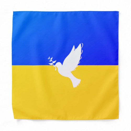 Ukraine Flah Peace Dove Bandana _ Freedom