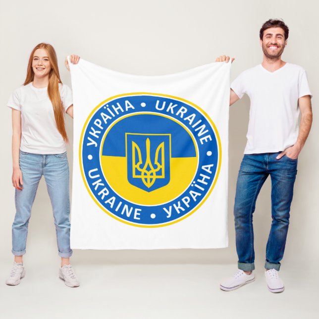 Ukraine Fleece Blanket (In Situ)