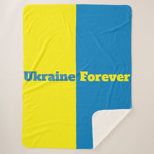 Ukraine Forever Sherpa Blanket