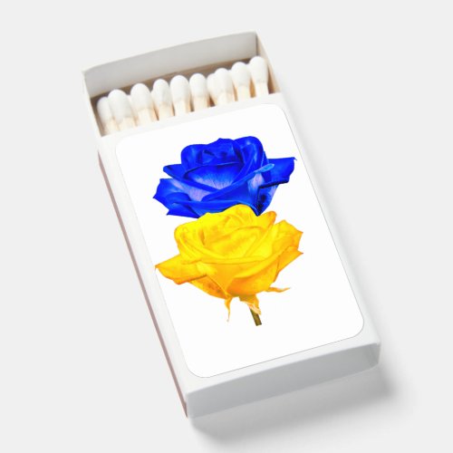 Ukraine Freedom Peace Ukrainian Flag Colors Roses Matchboxes