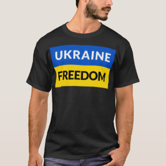 UKRAINE FREEDOM Support Peace for a FREE Ukraine F T-Shirt